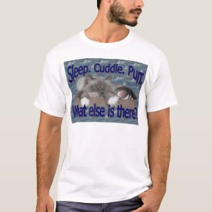 Schlaf-Umarmungs-Schnurren 2 T-Shirt