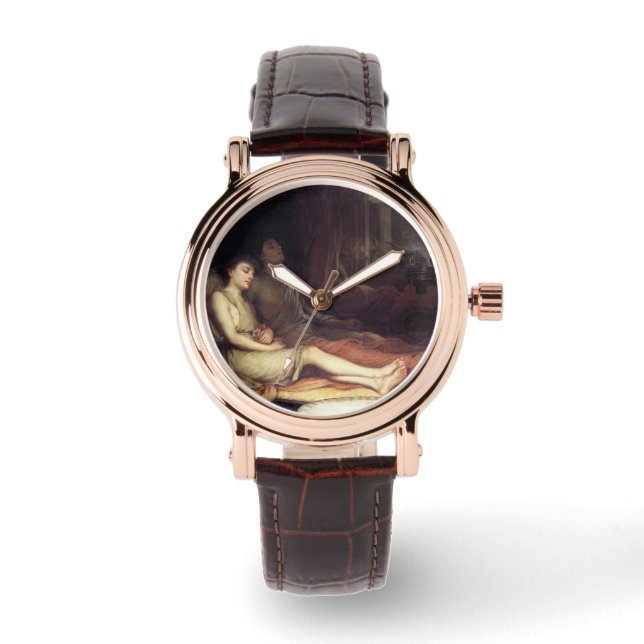 Schlaf und sein halber Bruder Tod (Kummer) Armbanduhr (Vorderseite)