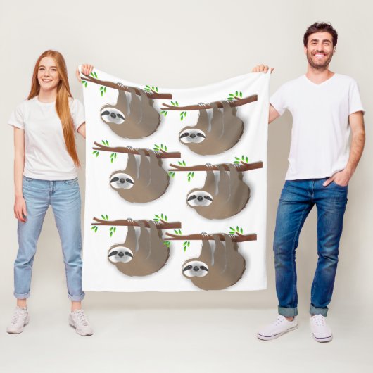 Schlaf und weites Awake Brown Hängebänder Fleecedecke (Beispiel)