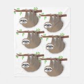 Schlaf und weites Awake Brown Hängebänder Fleecedecke (Vorderseite)