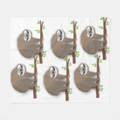 Schlaf und weites Awake Brown Hängebänder Fleecedecke (Vorderseite (Horizontal))