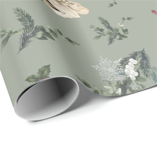 Schlaf- und Winterflora Geschenkpapier (Rolleneckpunkt)