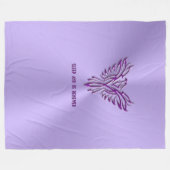 Schlaf und wird - lila Phoenix-Steigen erneuert Fleecedecke (Vorderseite (Horizontal))