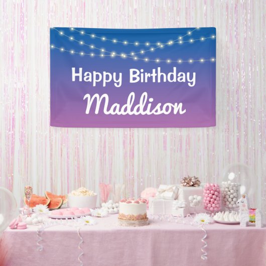 Schlaf unter halbem Schlaf über Party Banner (Party)