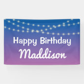 Schlaf unter halbem Schlaf über Party Banner (Horizontal)