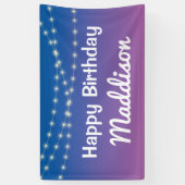 Schlaf unter halbem Schlaf über Party Banner (Vertikal)