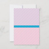 Schlaf unter halbem Schlaf über Regenbogen Dankeskarte (Rückseite)