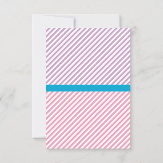 Schlaf unter halbem Schlaf über Regenbogen Dankeskarte (Rückseite)