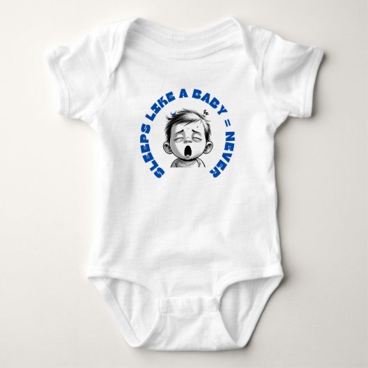 Schlaf wie ein Baby Strampler (Vorderseite)
