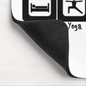 Schlaf-Yoga isst Wiederholung Mousepad (Ecke)