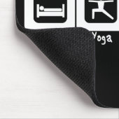 Schlaf-Yoga isst Wiederholung Mousepad (Ecke)