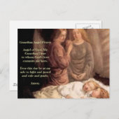 Schlaf - Zwei Schutzengel und Kinder Postkarte (Vorne/Hinten)