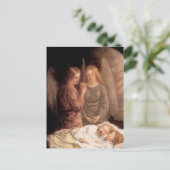 Schlaf - Zwei Schutzengel und Kinder Postkarte (Stehend Vorderseite)