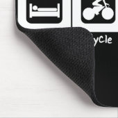 Schlaf-Zyklus essen Wiederholung Mousepad (Ecke)