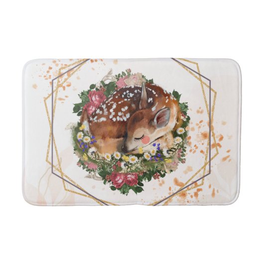 Schlafanzug, braune Tiergrafik Badematte (Vorderseite)