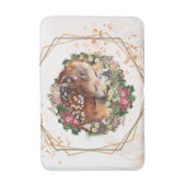 Schlafanzug, braune Tiergrafik Badematte (Vorderseite Vertikal)