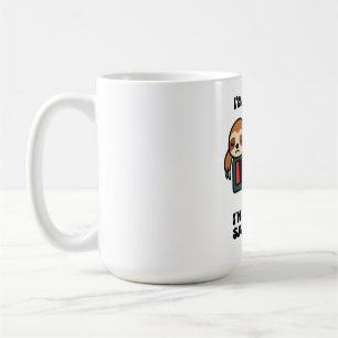 Schlafanzug-Modus-T-Shirt mit Faultier – Lustige F Kaffeetasse