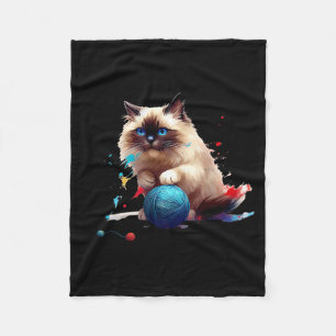 Schlafanzug-Ragdoll-Katze Perfekt für Katzenliebha Fleecedecke