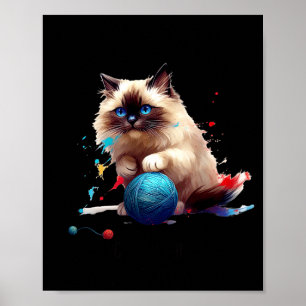 Schlafanzug-Ragdoll-Katze Perfekt für Katzenliebha Poster