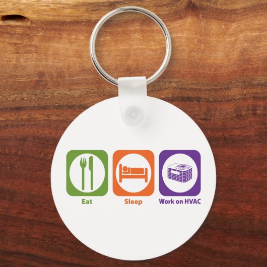 Schlafarbeiten am HVAC Schlüsselanhänger (Vorderseite)