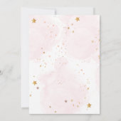 Schlafbaby auf dem Mond, Babydusche Einladung (Rückseite)