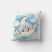 Schlafbaby Koala Boho Name Kinderzimmer Pillow Kissen (Vorderseite)