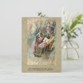 Schlafbaby mit Feen für Babydusche Einladung (Stehend Vorderseite)