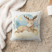 Schlafbaby Moose Boho Name Kinderzimmer Kissen (Decke)
