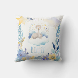 Schlafbaby Ostrich Boho Name Kinderzimmer Kissen