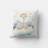 Schlafbaby Ostrich Boho Name Kinderzimmer Kissen (Vorderseite)