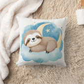 SchlafBaby Sloth Boho Name Kinderzimmer Kissen (Decke)