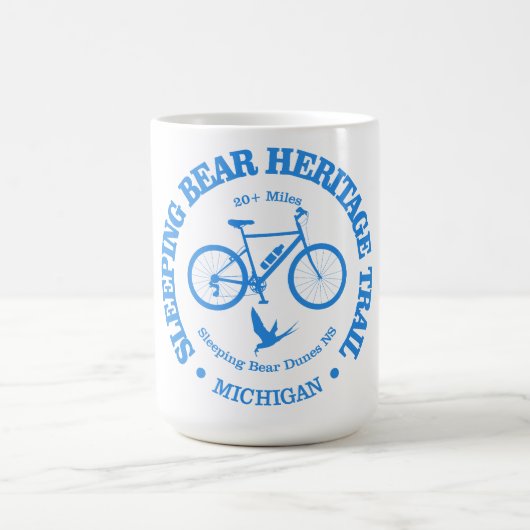 Schlafbär HT (Fahrradfahren) Kaffeetasse (Mittel)