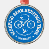 Schlafbär HT (Fahrradfahren) Ornament Aus Metall (Vorne)