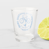 Schlafbär HT (Fahrradfahren) Schnapsglas (Rückseite)