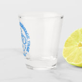 Schlafbär HT (Fahrradfahren) Schnapsglas (Rechts)