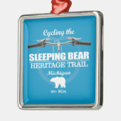 Schlafbär HT (H2) Ornament Aus Metall (Links)