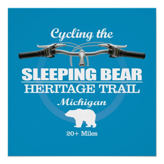 Schlafbär HT (H2) Poster (Vorderseite)