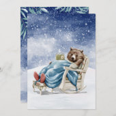 Schlafbär im Schnee (Vorne/Hinten)