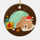 Schlafbär Keramik Ornament (Vorne)