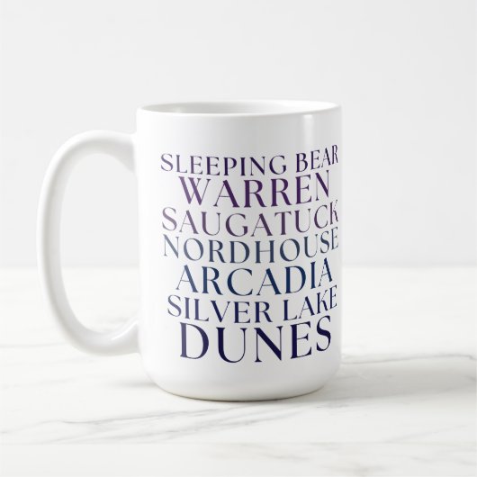 Schlafbär Michigan Sand Dunes Tasse Kaffee (Links)