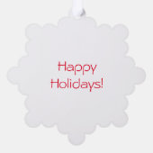 Schlafbär Polar Bär Weihnachtskunst Ornament Karte (Rückseite)