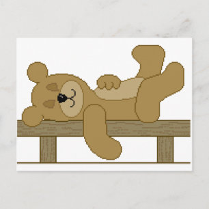 Schlafbär Postkarte