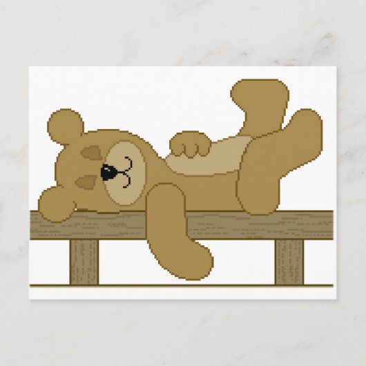 Schlafbär Postkarte (Vorderseite)