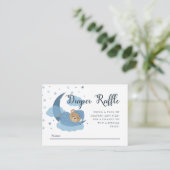 Schlafbär über dem Mondschlacker Begleitkarte (Stehend Vorderseite)