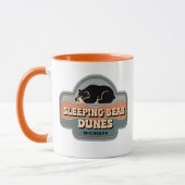 SchlafbärenDunes 70er Retro Michigan Vintag Tasse (Links)