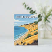 SchlafbärenDunes Michigan Reise Postkarte (Stehend Vorderseite)