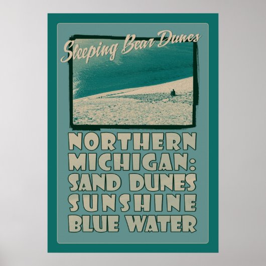 SchlafbärenDunes Nord-Michigan Poster (Vorne)