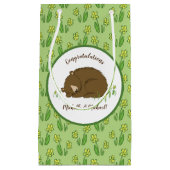 Schlafbärendusche Woodland Kleine Geschenktüte (Vorderseite)