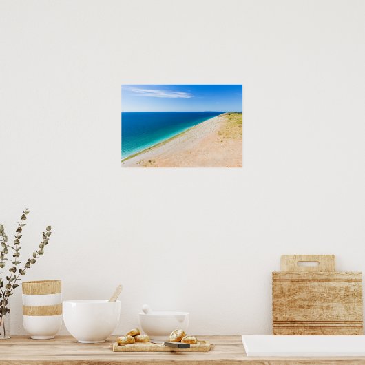 Schlafbärenduschen, Lake Michigan Poster (Küche)