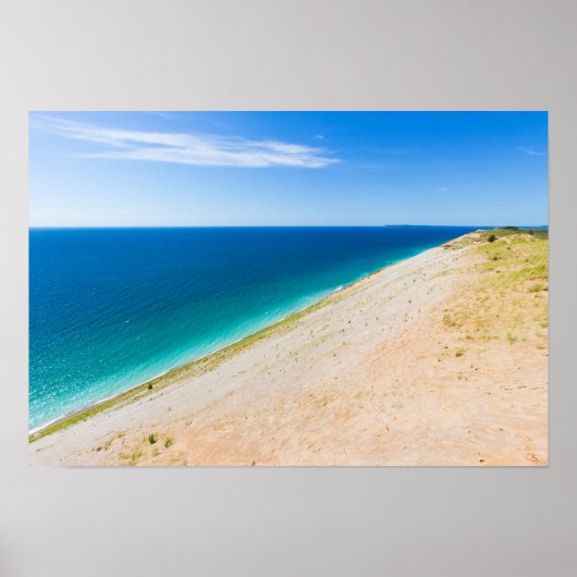 Schlafbärenduschen, Lake Michigan Poster (Vorne)